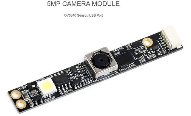 Alt view image 2 of 5 - waveshare OV5640 5MP USB Camera Module Auto Focus Camera Webcam Board for Raspberry Pi,Jetson Nano,PC, 68° Field of View 1080P Video Recording,Supports Windows Linux