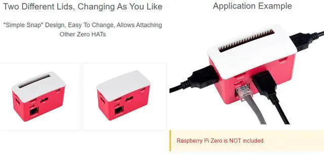 Alt view image 5 of 5 - Raspberry Pi USB/ETH HUB HAT for Zero 2W/Zero W - PoE Ethernet/USB HAT Board