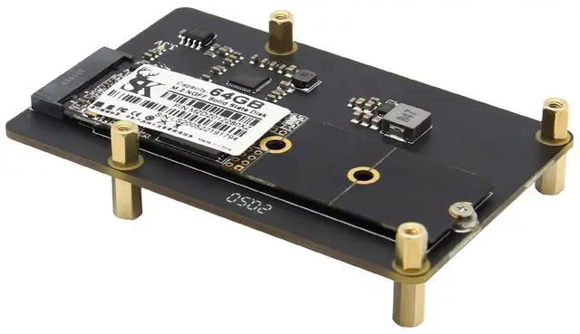 Alt view image 5 of 5 - Geekworm for Raspberry Pi 4, X862 V2.0 M.2 NGFF SATA SSD Storage Expansion Board UASP Supported Compatible with Raspberry Pi 4 Model B Only Support Key-B 2280 SSD