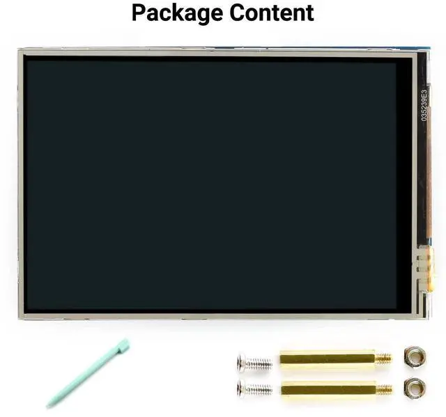 Alt view image 2 of 5 - Waveshare 3.5inch Touch Screen, Compatible with Raspberry Pi 5/4B/3B/Zero/Zero W/Zero 2W/Pico/Pico W/Pico WH, TFT LCD, 480x320