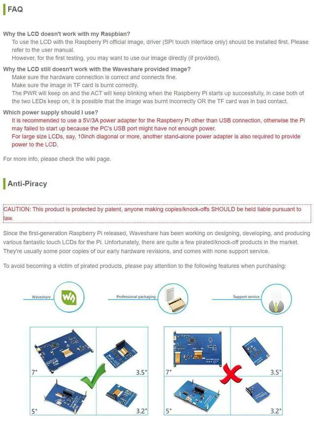 Alt view image 5 of 5 - Waveshare 3.5inch Touch Screen, Compatible with Raspberry Pi 5/4B/3B/Zero/Zero W/Zero 2W/Pico/Pico W/Pico WH, TFT LCD, 480x320