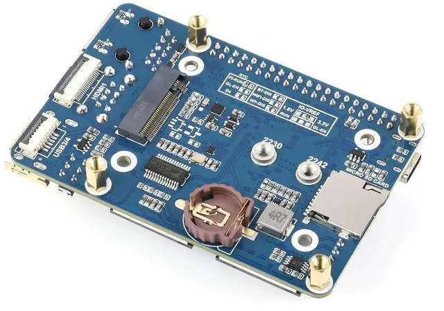 Alt view image 2 of 5 - Waveshare Mini Base Board Designed for Raspberry Pi Compute Module 4 Powerful Functions in A Small Sized Body Suitable for Evaluating The Raspberry Pi CM4 Or Being Integrated Into End Products