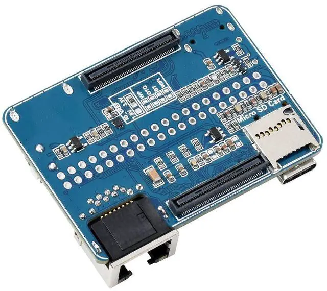 Alt view image 2 of 5 - Nano Base Board (B) for Raspberry Pi Compute Module 4, Same Size as CM4, with Standard CM4 Socket, Raspberry Pi 40PIN GPIO, Gigabit Ethernet, USB2.0, DSI, CSI, HDMI, 3.5mm Audio Jack etc.
