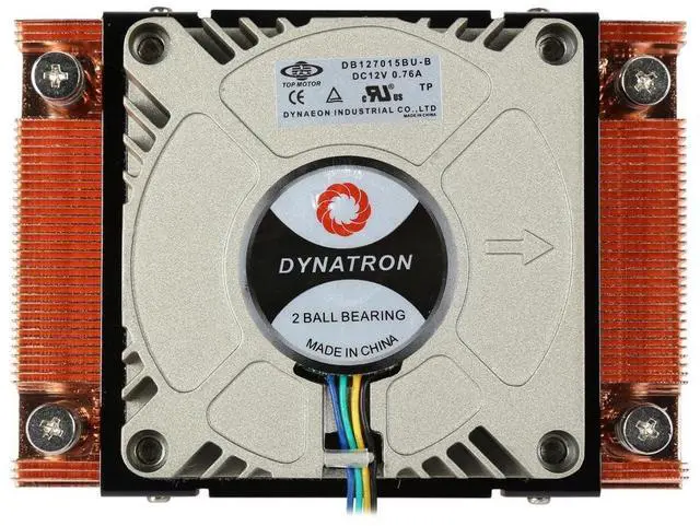 Alt view image 2 of 5 - Dynatron A18 1U Active PWM Blower with Copper fins Active heatsink for AMD Socket AM4