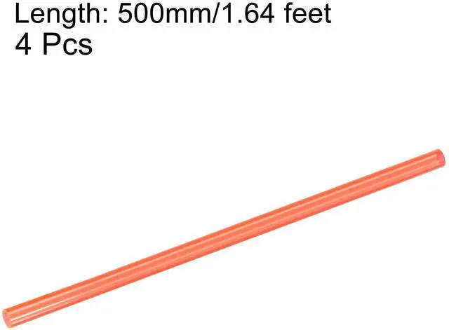 Alt view image 2 of 5 - uxcell PETG Tubing Hard Tube 10mm ID, 14mm OD, 0.5m/20inch Length, Red for PC Water-cooling System 4pcs