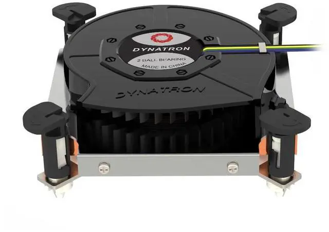 Alt view image 3 of 4 - Dynatron Q8 1U Copper Heat Sink with Skiving Fins for LGA 1700 Socket