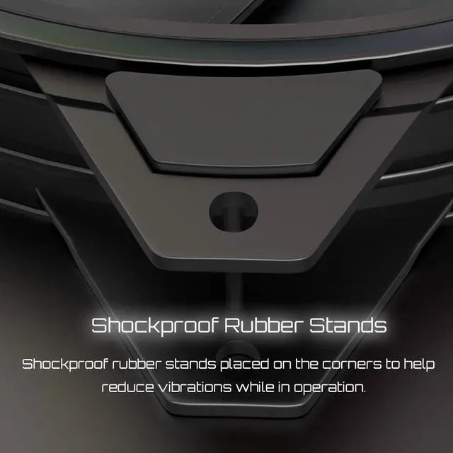 Alt view image 3 of 5 - upHere 120mm RGB Case Fan,Dual Halo RGB LED,Quiet Edition High Airflow Adjustable Color LED Case Fan for PC Cases-3 Pack,DP1206-3