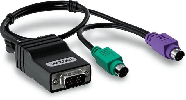 Main image of TRENDnet CAT5 PS/2 Server Interface Module, Connects CAT5 KVM Switch, PS/2, VGA, Cat5/CAT5e/CAT6, Windows/Linux/Sun, TK-CAT5P