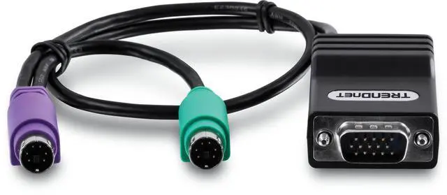 Alt view image 3 of 4 - TRENDnet CAT5 PS/2 Server Interface Module, Connects CAT5 KVM Switch, PS/2, VGA, Cat5/CAT5e/CAT6, Windows/Linux/Sun, TK-CAT5P