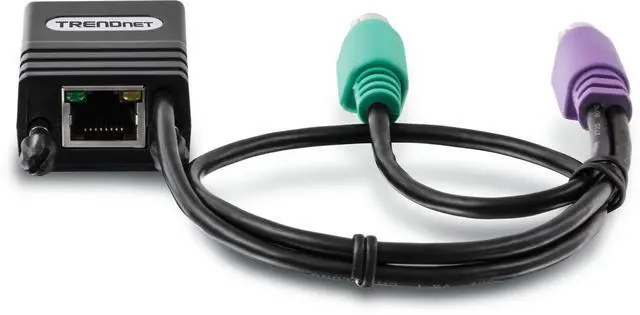 Alt view image 4 of 4 - TRENDnet CAT5 PS/2 Server Interface Module, Connects CAT5 KVM Switch, PS/2, VGA, Cat5/CAT5e/CAT6, Windows/Linux/Sun, TK-CAT5P