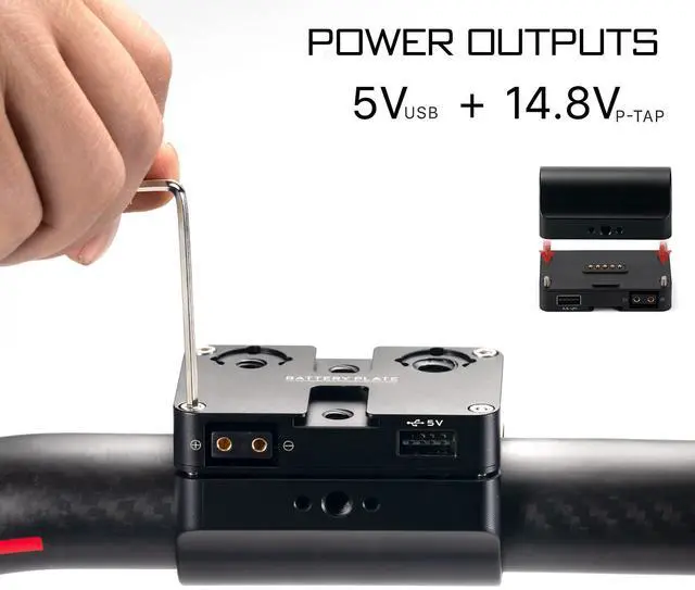 Alt view image 4 of 5 - Tilta V-Mount Battery Plate for Basic & Advanced Ring Grip | Compatible with DJI RS2/ RS3 Pro (Not RS3) | Longer Battery Life | Aluminum and Steel Build | TGA-RG-V (Power Supply Module)