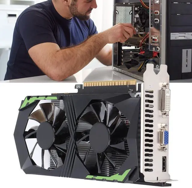 Alt view image 4 of 5 - 128bit 4GB DDR5 Graphics Card, Automatic Recognition Video Memory Card, Low Noise and Quiet Work, Strong and, with Long Service Life