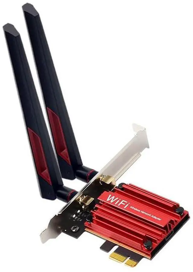 Main image of Teday 10DB Antennas WiFi 6E PCIE Adapter Intel AX210 Bluetooth 5.3 Wireless 5374Mbps 2 in 1 Tri Band 2.4G/5G/6Ghz WiFi 6 Network Card for PC Desktop Windows 10 11