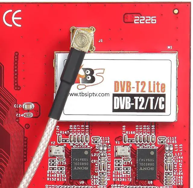 Alt view image 3 of 5 - TBS6290se DVB-T2/T/C Dual PCI Express Terrestrial Cable TV Tuner Card with Dual CI Slot for FTA and Encrypted TV Channels
