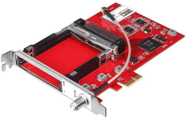 Alt view image 5 of 5 - TBS6290se DVB-T2/T/C Dual PCI Express Terrestrial Cable TV Tuner Card with Dual CI Slot for FTA and Encrypted TV Channels