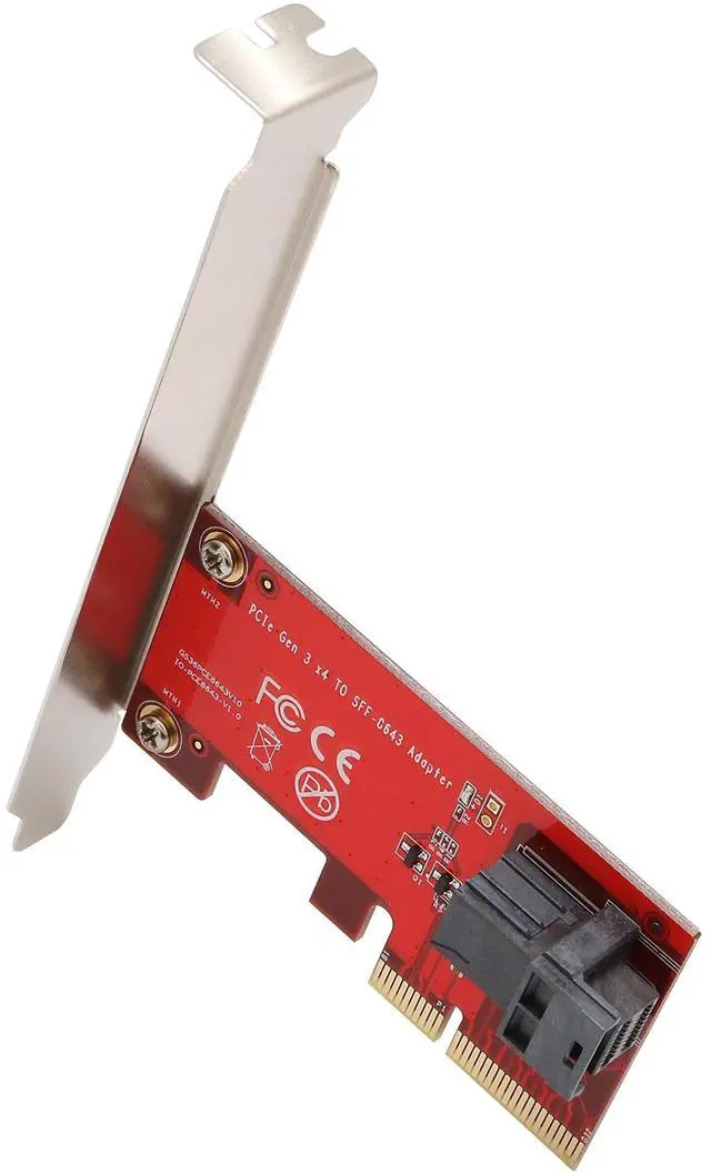 Alt view image 2 of 4 - Syba IOCrest SI-PEX40119 2.5" NVME U.2 SFF-8639 to PCI-e 3.0 x4 Adapter Card with U.2 to miniSAS Cable