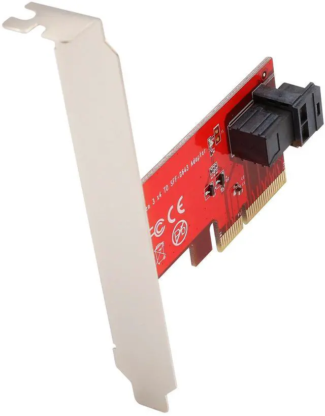 Alt view image 3 of 4 - Syba IOCrest SI-PEX40119 2.5" NVME U.2 SFF-8639 to PCI-e 3.0 x4 Adapter Card with U.2 to miniSAS Cable