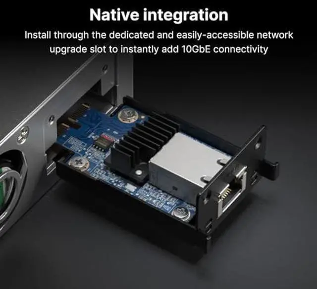 Alt view image 3 of 5 - Synology Network Upgrade Module adds 1x 10GbE RJ-45 (E10G22-T1-Mini)