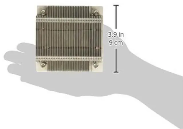Alt view image 2 of 2 - Supermicro SNK-P0046P 1U Passive Cpu Hs for Intel LGA1155, 1150