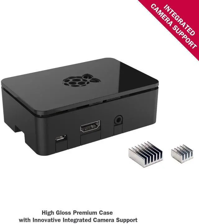 Alt view image 5 of 5 - CanaKit Raspberry Pi 3 Complete Starter Kit - Quad-Core 1.2 GHz 1 GB RAM, WiFi & Bluetooth, 32 GB EVO+ Micro SD Card, Power Supply, Case, HDMI Cable, Heat Sinks, GPIO Card, Quick-Start Guide