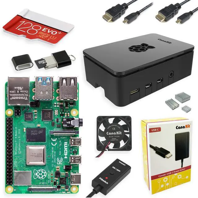 Main image of CanaKit Raspberry Pi 4 Extreme Kit - 128GB Edition (2GB RAM)