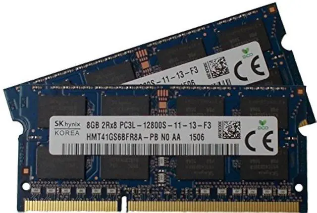 Main image of Hynix original 16GB (2 x 8GB), 204-pin SODIMM, DDR3 PC3L-12800, 1600MHz memory module