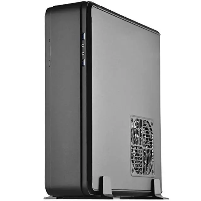 Main image of SilverStone Technology SST-FTZ01B-E Aluminum Unibody ITX Small Form Factor Computer Case with PCI-E Riser and ATX PSU Support Black