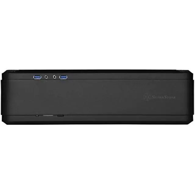 Alt view image 3 of 4 - SilverStone Technology SST-FTZ01B-E Aluminum Unibody ITX Small Form Factor Computer Case with PCI-E Riser and ATX PSU Support Black