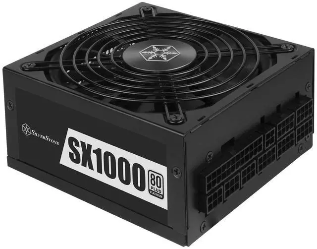 Alt view image 2 of 5 - SilverStone Technology SX1000 Platinum, 80 Plus Platinum 1000W Fully Modular SFX-L Power Supply, SX1000-LPT-X V1.1