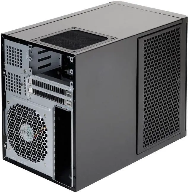 Alt view image 3 of 5 - SilverStone Technology DS380B Premium Mini-Itx/DTX Small Form Factor NAS Computer Case, Black Newest Version DS380B-x