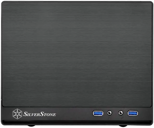 Alt view image 2 of 5 - Silverstone Tek Mini-DTX, Mini-ITX Small Form Factor Computer Case with Faux Aluminum Front Panel Cases SG13B-Q