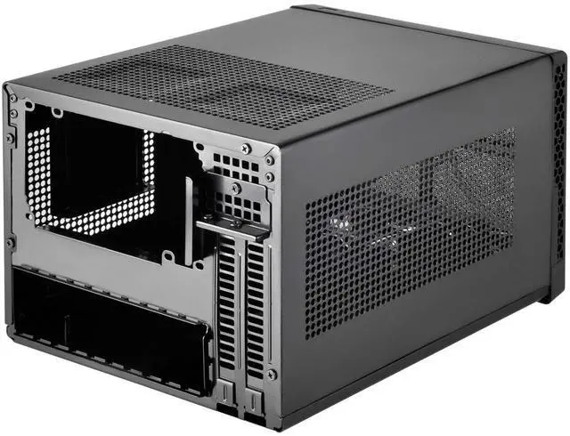 Alt view image 3 of 5 - Silverstone Tek Mini-DTX, Mini-ITX Small Form Factor Computer Case with Faux Aluminum Front Panel Cases SG13B-Q