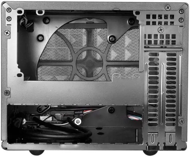 Alt view image 4 of 5 - Silverstone Tek Mini-DTX, Mini-ITX Small Form Factor Computer Case with Faux Aluminum Front Panel Cases SG13B-Q