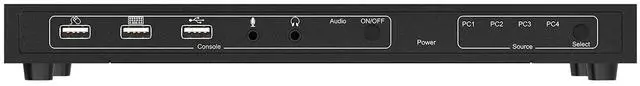Alt view image 4 of 5 - BZBGEAR 4x1 4K UHD KVM Switcher with USB 2.0 Ports for Peripherals and Audio Support - BG-UHD-KVM41A
