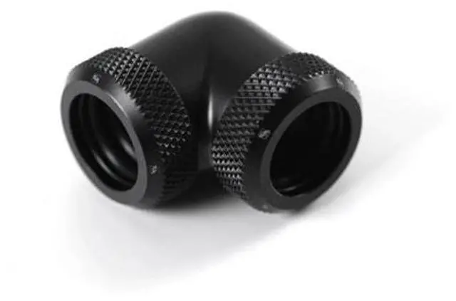 Alt view image 2 of 4 - Barrow 14mm Multi-Link to Multi-Link Fitting, 90 Degree Angle, Black, 4-pack