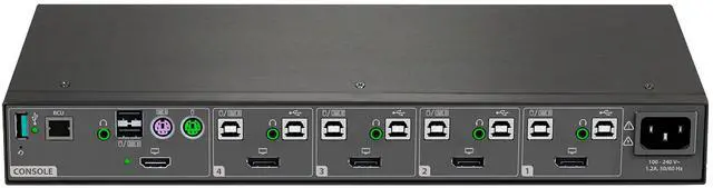 Alt view image 2 of 5 - Avocent Cybex SC845D 4-Port Secure Desktop KVM Switch