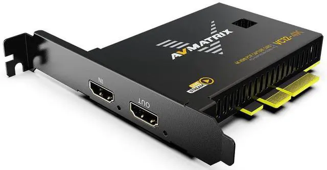 Main image of AVMATRIX VC12-4K PCIE Capture Card 4k for Game Livestream and Record in 4K60 UHD with Ultra-Low Latency on PS5 PS4/Pro Xbox Series X/S Xbox One X/S in OBS Works with Windows and Linux