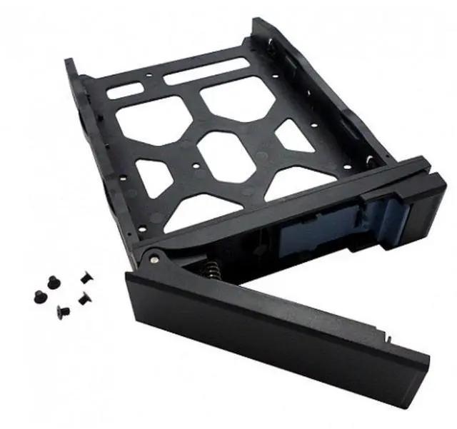Main image of Qnap TRAY-35-NK-BLK03 HDD Tray for 3.5" & 2.5" Drives without Key Lock, Plastic Construction, Toolless Build, Black