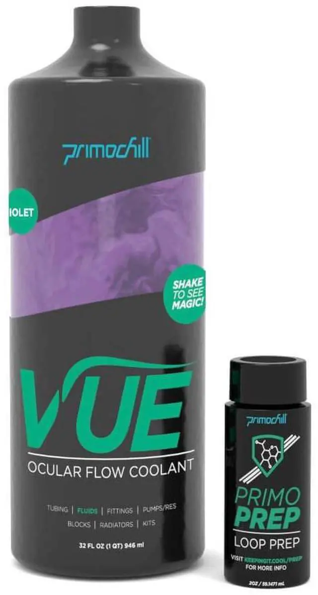 Alt view image 2 of 3 - PrimoChill Vue Pre-Mix (32oz) -Computer WaterCooling Fluid - Violet