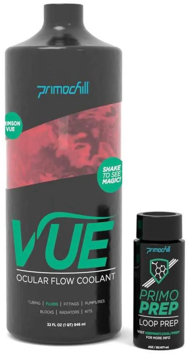 Alt view image 2 of 3 - PrimoChill Vue Pre-Mix (32oz) -Computer WaterCooling Fluid - Crimson