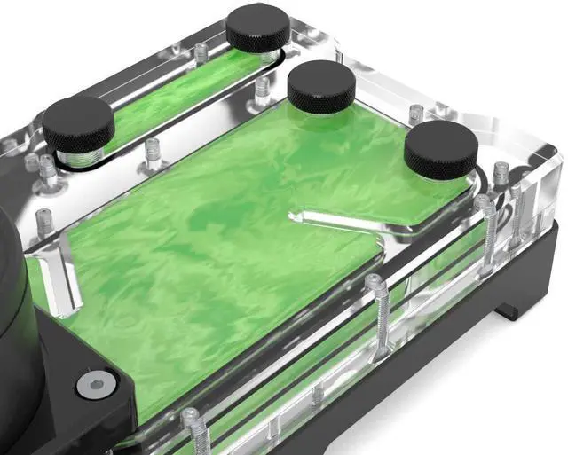 Alt view image 3 of 3 - PrimoChill Vue Pre-Mix (32oz) -Computer WaterCooling Fluid - UV Green SX