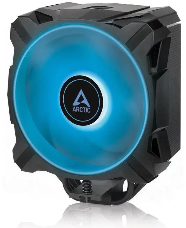 Main image of ARCTIC Freezer i35 RGB - Single Tower CPU Cooler with RGB, Intel Specific, Pressure Optimized 120 mm P-Fan, 2001700 RPM, 4 Heat Pipes, incl. MX-5 Thermal Paste - Black