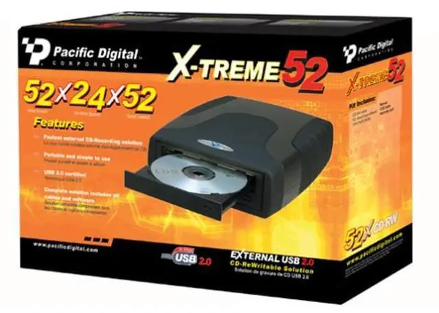 Main image of Pacific Digital U-30147 USB 2.0 52x24x52 X-TREME52 CDRW