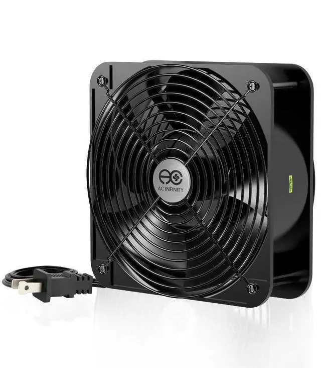 Main image of AC Infinity AXIAL 2060, Muffin Fan, 120V AC 200mm x 200mm x 60mm High Speed, for DIY Cooling Ventilation Exhaust Projects