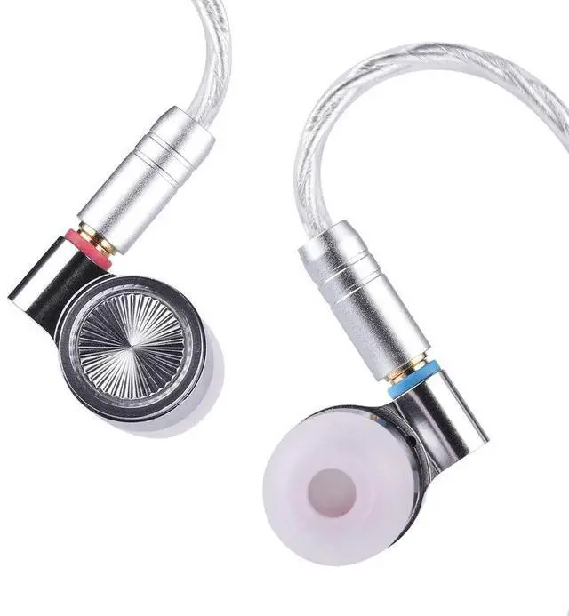 Alt view image 3 of 5 - Linsoul TIN HiFi T4 10mm Carbon Nanotube Dynamic Driver in-Ear Monitor Earphones, Ultra-Sleek Metal Housing, with Silver-Plated MMCX Cable