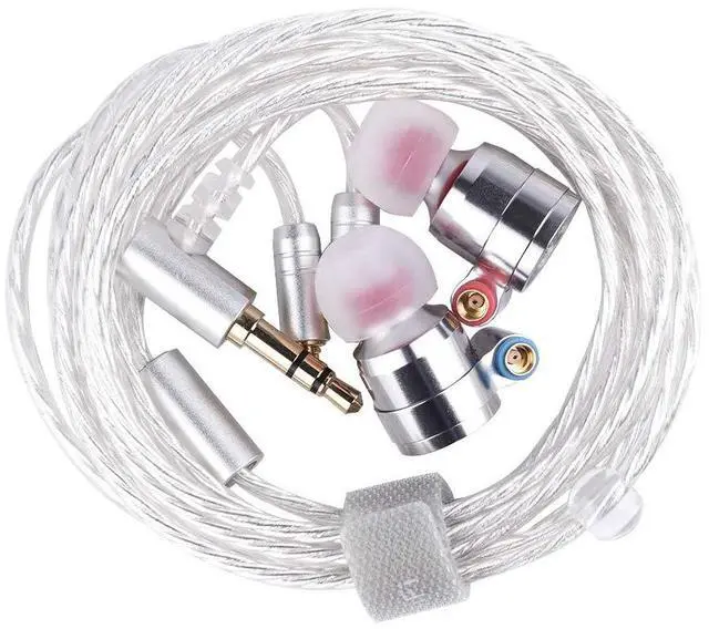 Alt view image 4 of 5 - Linsoul TIN HiFi T4 10mm Carbon Nanotube Dynamic Driver in-Ear Monitor Earphones, Ultra-Sleek Metal Housing, with Silver-Plated MMCX Cable