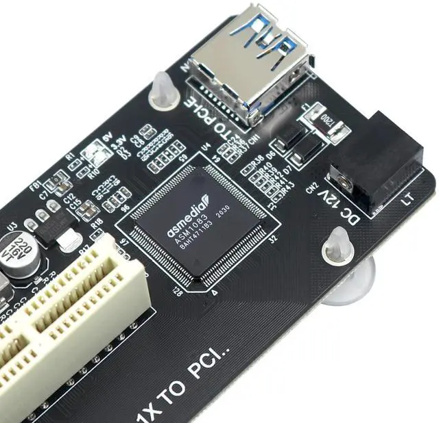 Alt view image 5 of 5 - PCIe to PCI Adapter | Single/Dual Slot Converter with USB 3.0 Cable | Legacy Device Expansion for Audio Interfaces & Capture Cards