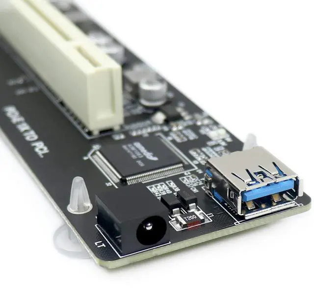 Alt view image 4 of 5 - PCIe to PCI Adapter | Single/Dual Slot Converter with USB 3.0 Cable | Legacy Device Expansion for Audio Interfaces & Capture Cards