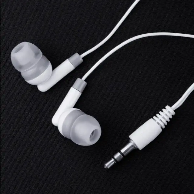 Alt view image 4 of 5 - Wjjitan Bulk Earbuds 100 Pack, White Basic in-Ear Earbuds, Wholesale Disposable Headphones for Class, Students, Schools, Kids, Classrooms, Wired Earphones Bundle