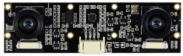 Alt view image 4 of 5 - XYGStudy IMX219-83 Stereo Binocular Camera Sensor Module 3280x2464 8MP AI Depth Stereo Vision Dual IMX219 Supports Raspberry Pi 5 RPi CM3/CM3+ Compute Module POE IO Board/Jetson Nano B01